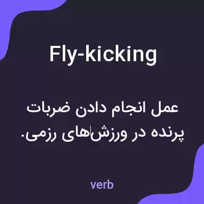 معنی fly-kicking به فارسی معنی fly-kicking به فارسی