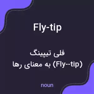 معنی fly-tip به فارسی معنی fly-tip به فارسی