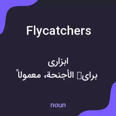 معنی flycatchers به فارسی معنی flycatchers به فارسی