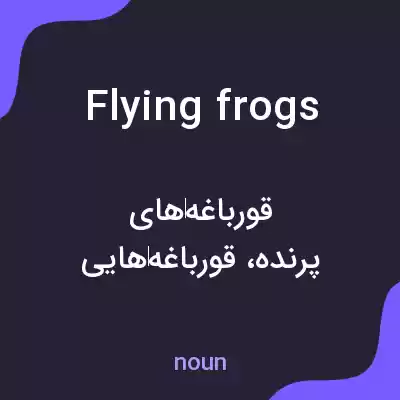 معنی flying frogs به فارسی معنی flying frogs به فارسی