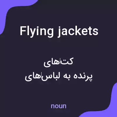 معنی flying jackets به فارسی معنی flying jackets به فارسی
