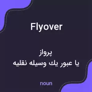 معنی flyover به فارسی معنی flyover به فارسی