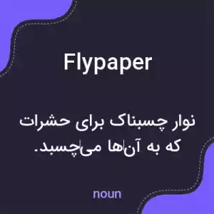 معنی flypaper به فارسی معنی flypaper به فارسی