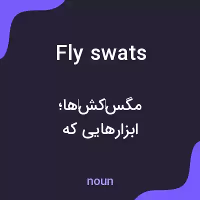 معنی fly swats به فارسی معنی fly swats به فارسی