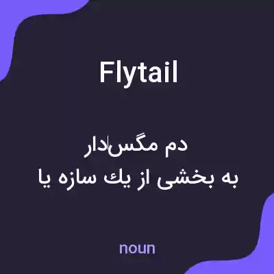 معنی flytail به فارسی