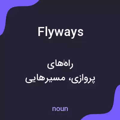 معنی flyways به فارسی معنی flyways به فارسی