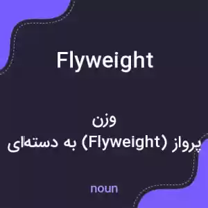 معنی flyweight به فارسی