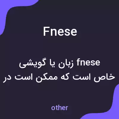 معنی fnese به فارسی معنی fnese به فارسی