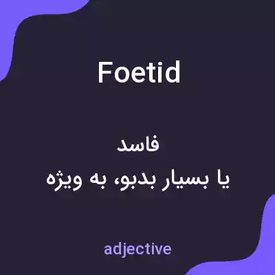 معنی foetid به فارسی معنی foetid به فارسی