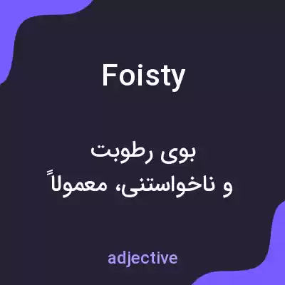 معنی foisty به فارسی معنی foisty به فارسی