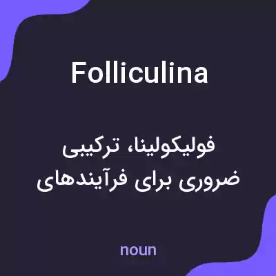 معنی folliculina به فارسی معنی folliculina به فارسی