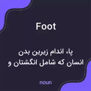 معنی foot به فارسی معنی foot به فارسی