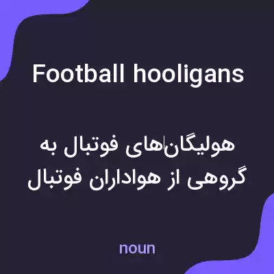 معنی football hooligans به فارسی معنی football hooligans به فارسی