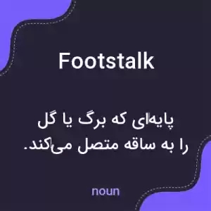 معنی footstalk به فارسی معنی footstalk به فارسی