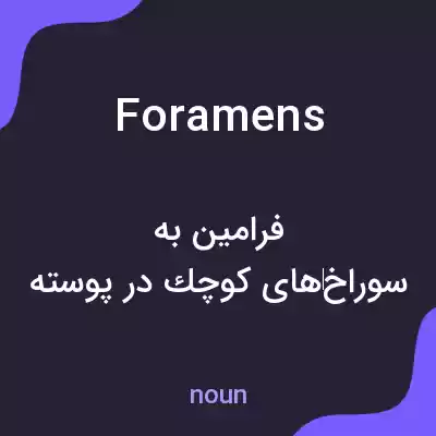 معنی foramens به فارسی معنی foramens به فارسی