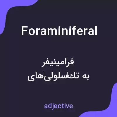 معنی foraminiferal به فارسی معنی foraminiferal به فارسی