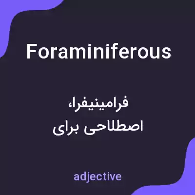 معنی foraminiferous به فارسی معنی foraminiferous به فارسی