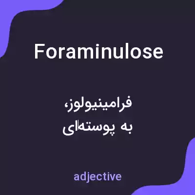 معنی foraminulose به فارسی معنی foraminulose به فارسی