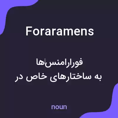 معنی foraramens به فارسی معنی foraramens به فارسی