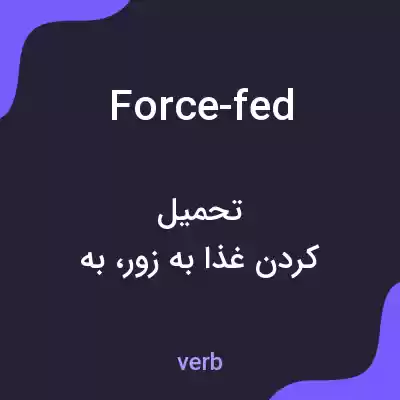 معنی force-fed به فارسی معنی force-fed به فارسی