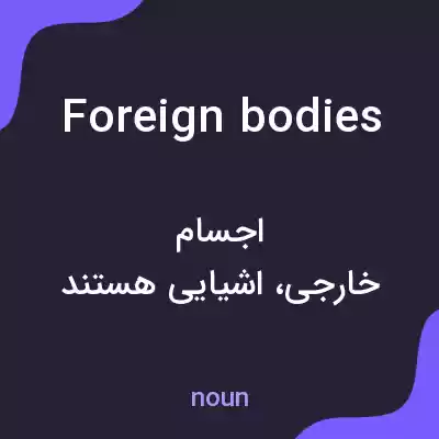 معنی foreign bodies به فارسی معنی foreign bodies به فارسی