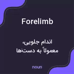 معنی forelimb به فارسی معنی forelimb به فارسی