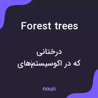 معنی forest trees به فارسی معنی forest trees به فارسی