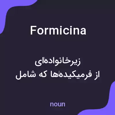 معنی formicina به فارسی معنی formicina به فارسی