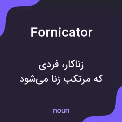 معنی fornicator به فارسی معنی fornicator به فارسی
