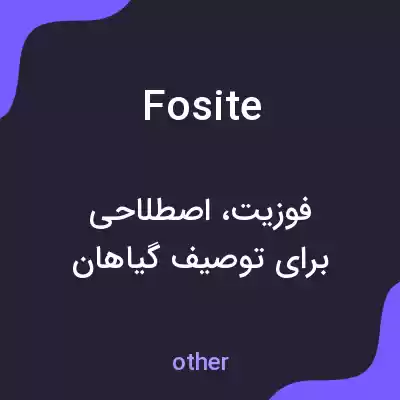 معنی fosite به فارسی معنی fosite به فارسی