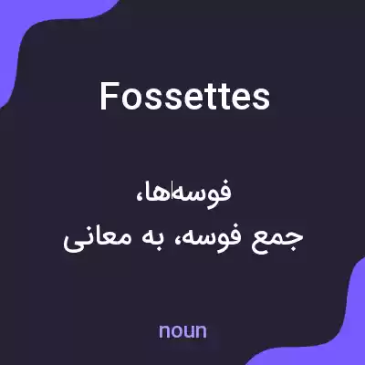 معنی fossettes به فارسی معنی fossettes به فارسی