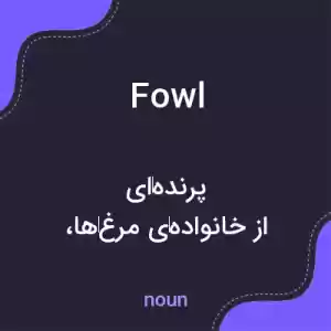 معنی fowl به فارسی معنی fowl به فارسی
