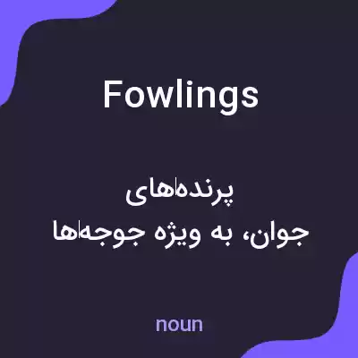 معنی fowlings به فارسی معنی fowlings به فارسی