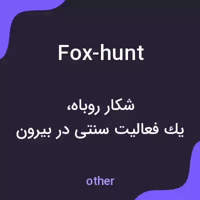 معنی fox-hunt به فارسی معنی fox-hunt به فارسی