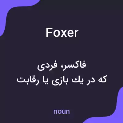 معنی foxer به فارسی