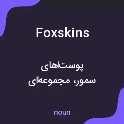 معنی foxskins به فارسی معنی foxskins به فارسی