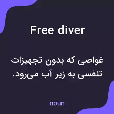 معنی freediver به فارسی معنی freediver به فارسی