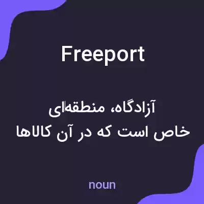 معنی free port به فارسی معنی free port به فارسی