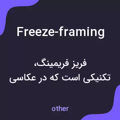معنی freeze-framing به فارسی