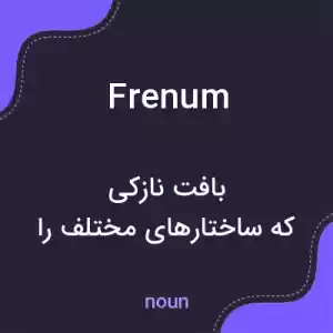 معنی frenum به فارسی معنی frenum به فارسی