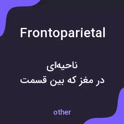 معنی frontoparietal به فارسی
