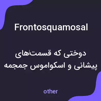 معنی frontosquamosal به فارسی