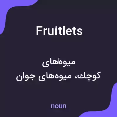 معنی fruitlets به فارسی معنی fruitlets به فارسی