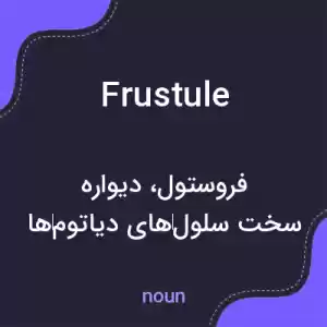 معنی frustule به فارسی معنی frustule به فارسی