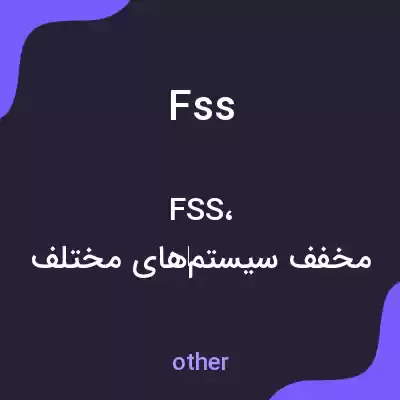 معنی fss به فارسی معنی fss به فارسی