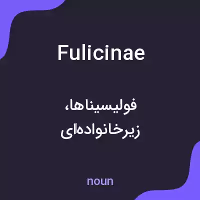 معنی fulicinae به فارسی معنی fulicinae به فارسی