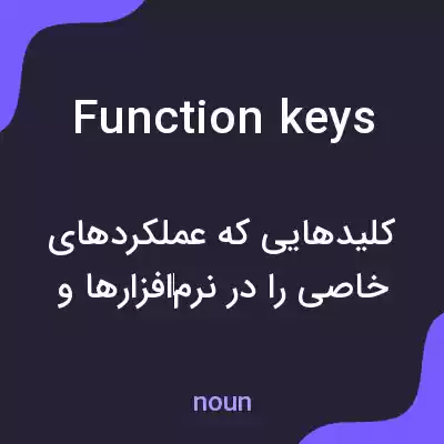معنی function keys به فارسی معنی function keys به فارسی