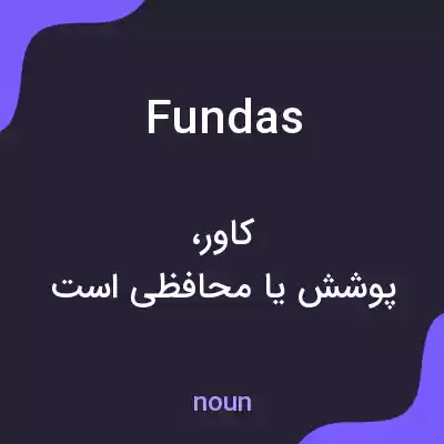 معنی fundas به فارسی معنی fundas به فارسی