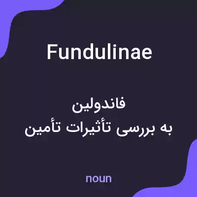 معنی fundulinae به فارسی معنی fundulinae به فارسی