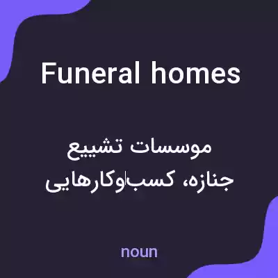 معنی funeral homes به فارسی معنی funeral homes به فارسی